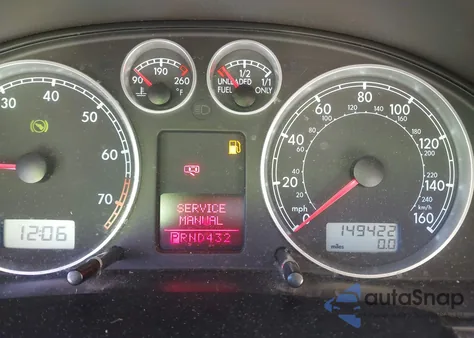 2001 Volkswagen Passat Gls из США, поврежденный, VIN WVWPD63B01P265089